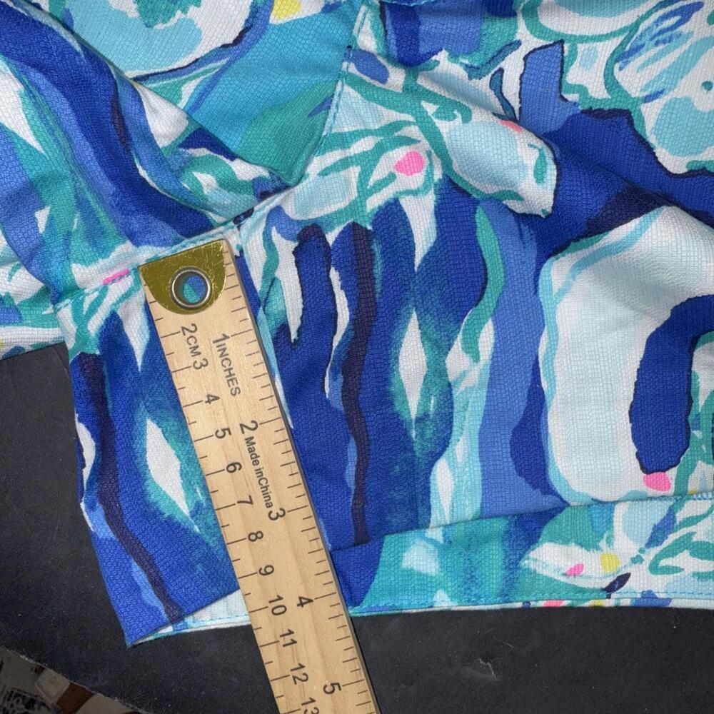 Lilly Pulitzer Shorts Womens Size 2 The Callahan Pink Blue Green Floral Cotton - Picture 8 of 11